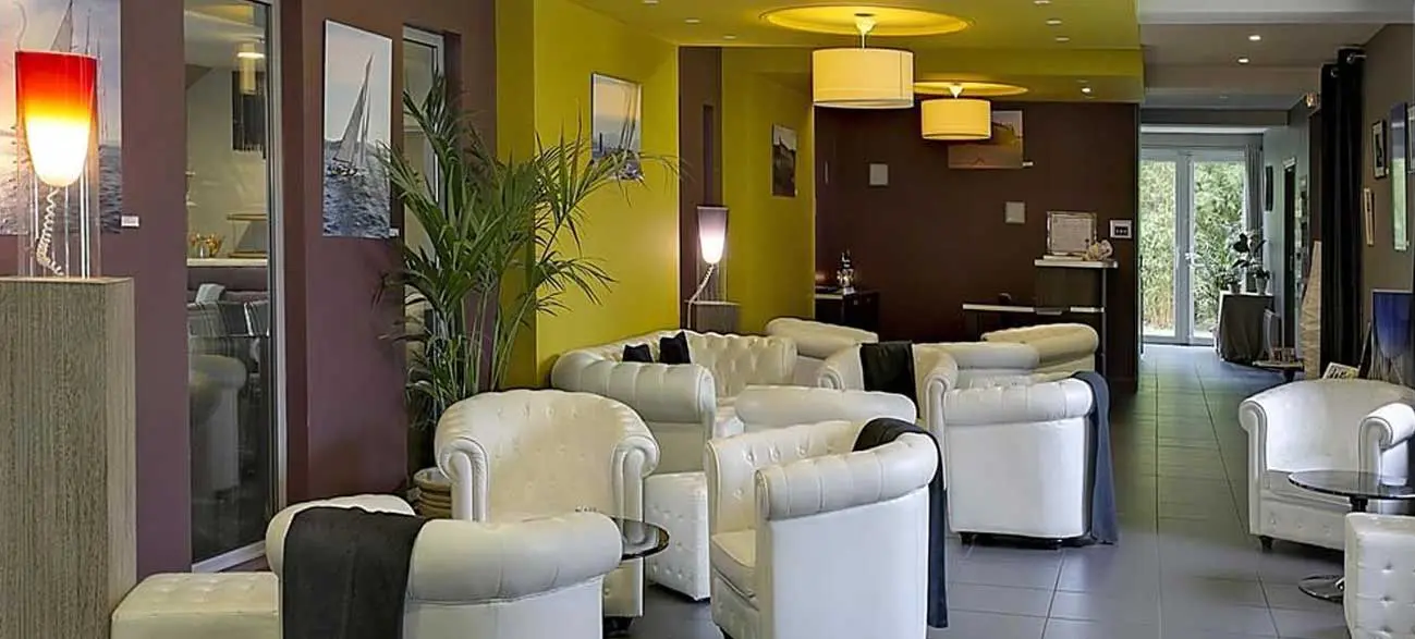 Hall de d'hôtel Best Western à Ouistreham, Normandie