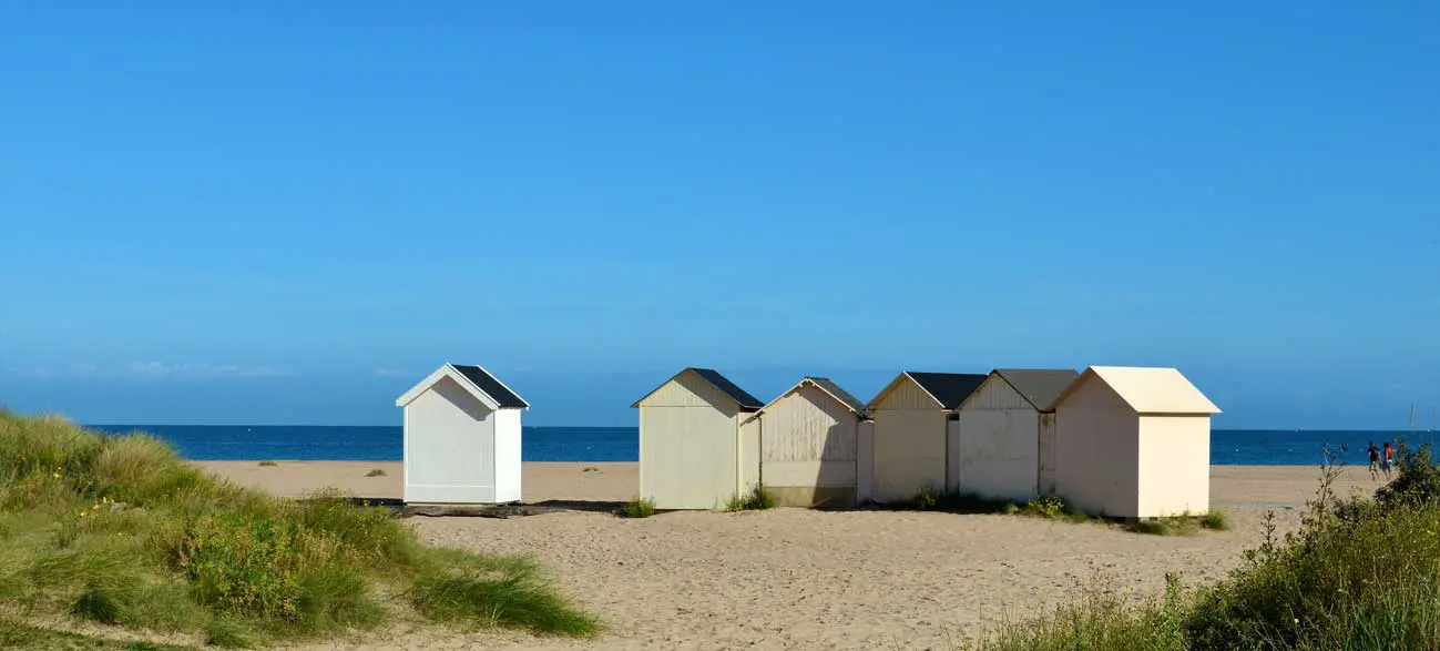Plage à Ouistreham, Normandie