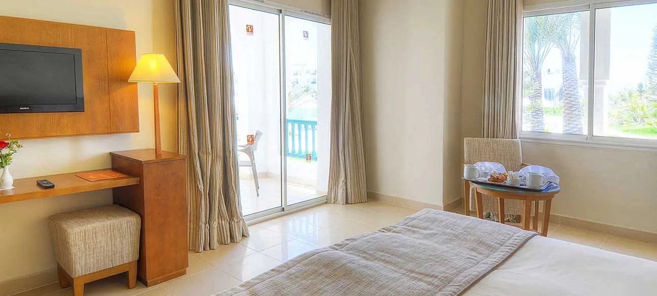 Chambre de l'hôtel Vincci Helios Beach à Djerba