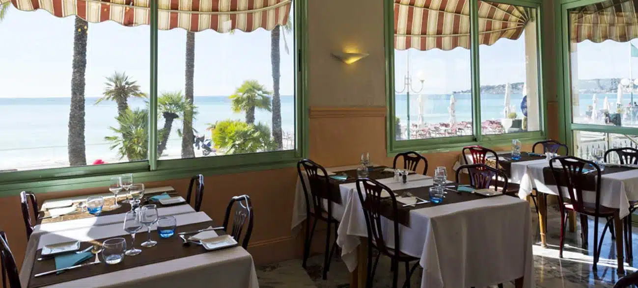 Restautrant de l'hôtel Balmoral à Menton