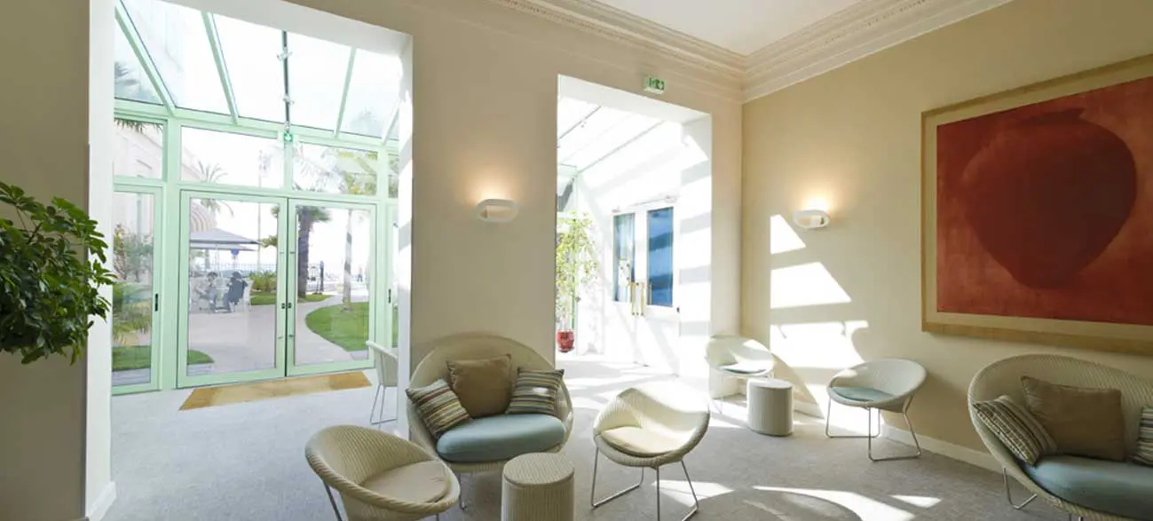 Salon de l'hôtel Balmoral à Menton