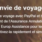 assurance annulation voyage paypal