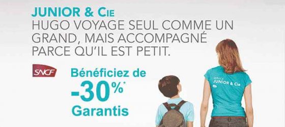 Promo sur le service d'accompagnement d'enfants en train de la SNCF Junior & Cie