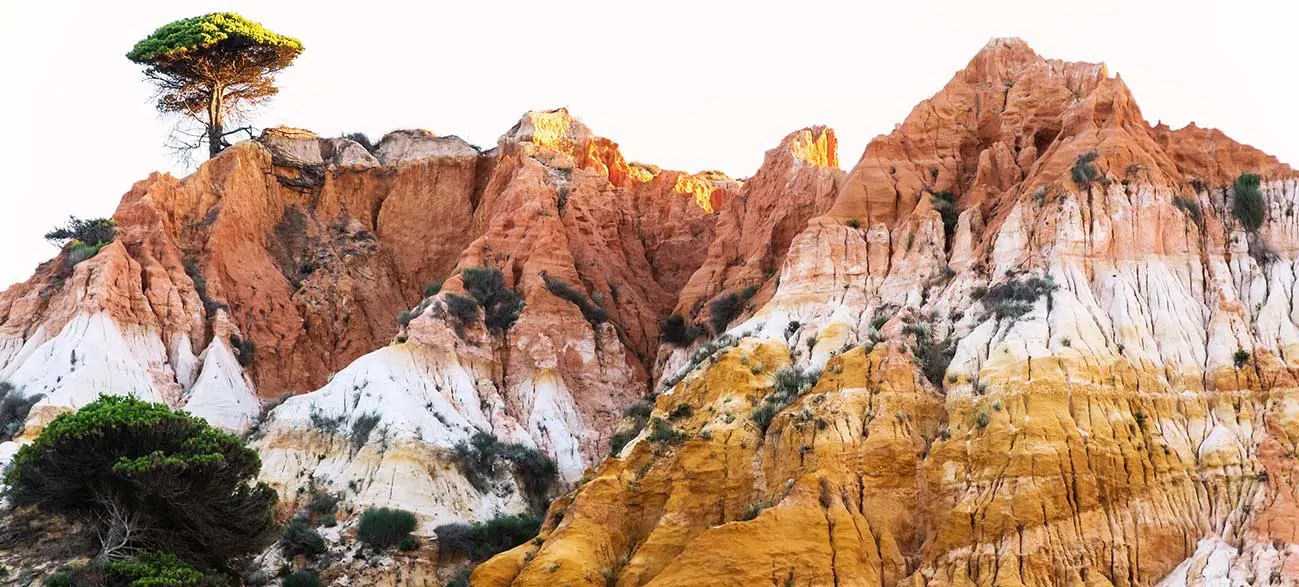 Falaise en Algarve Portugal