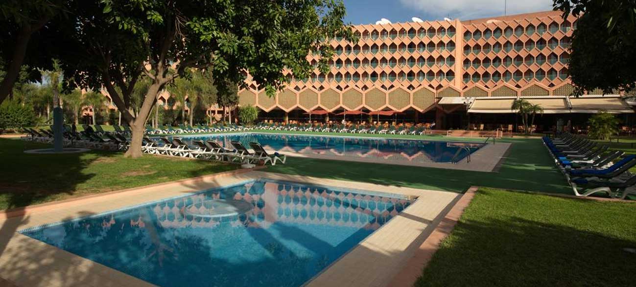 Piscine de l'Hôtel Atlas Asni Marrakech au Maroc