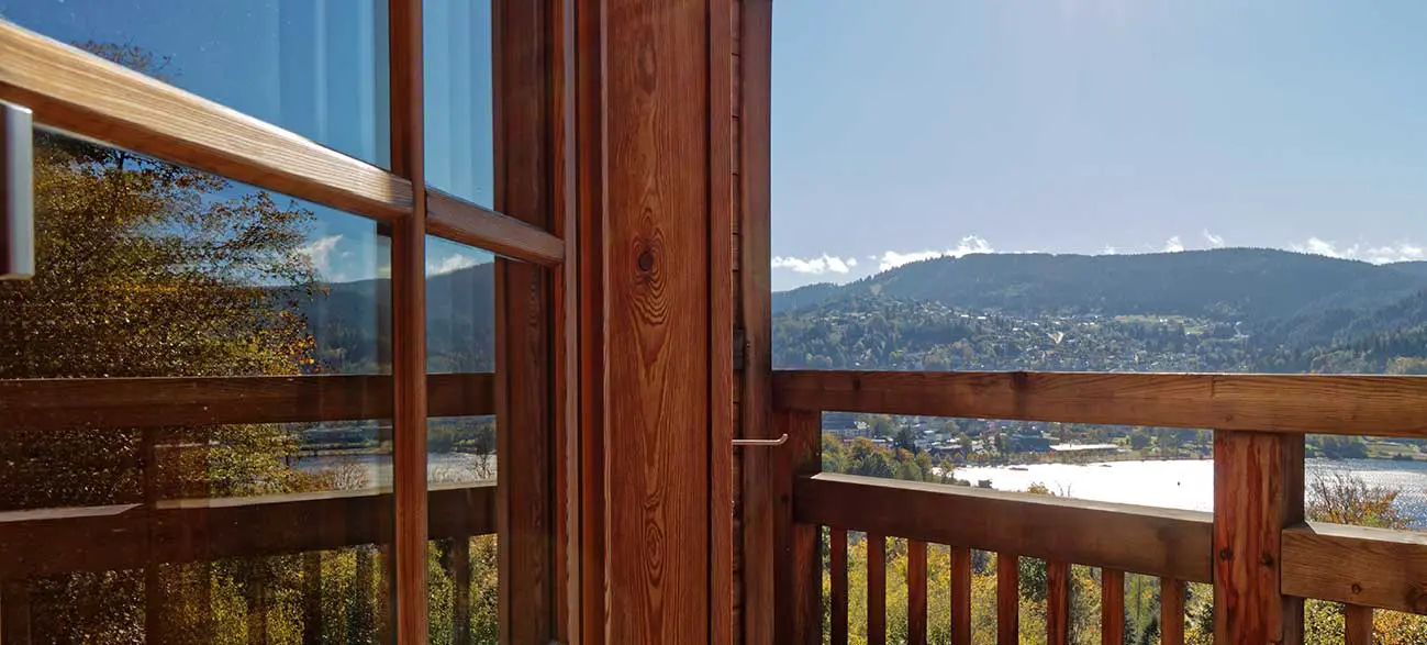 Terrasse Chambres d'hôtes Les Roches Paîtres à Gérardmer