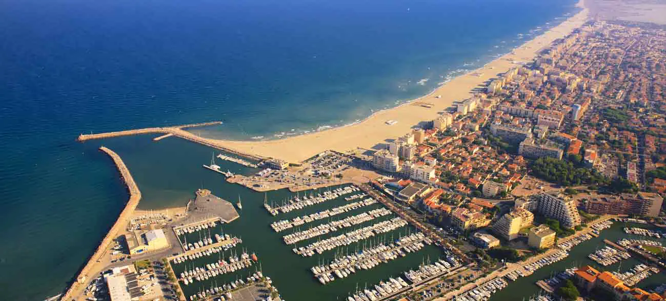 ville et plage de Canet-en-Roussillon