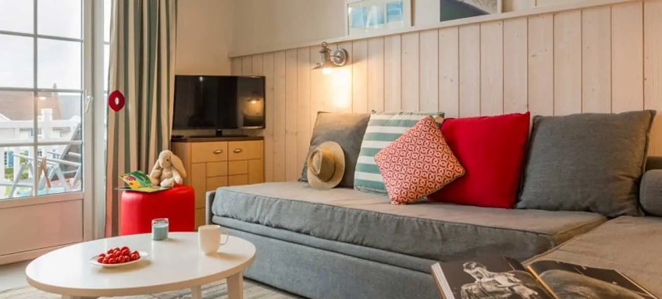 Coin télé appartement de la résidence de la plage Le Crotoy Baie de Somme