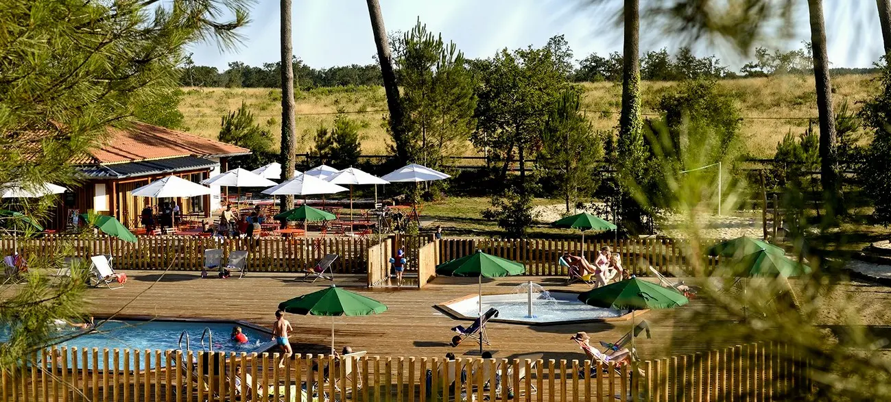 Piscine du Camping Indigo Landes Sud Saint-Michel Escalus