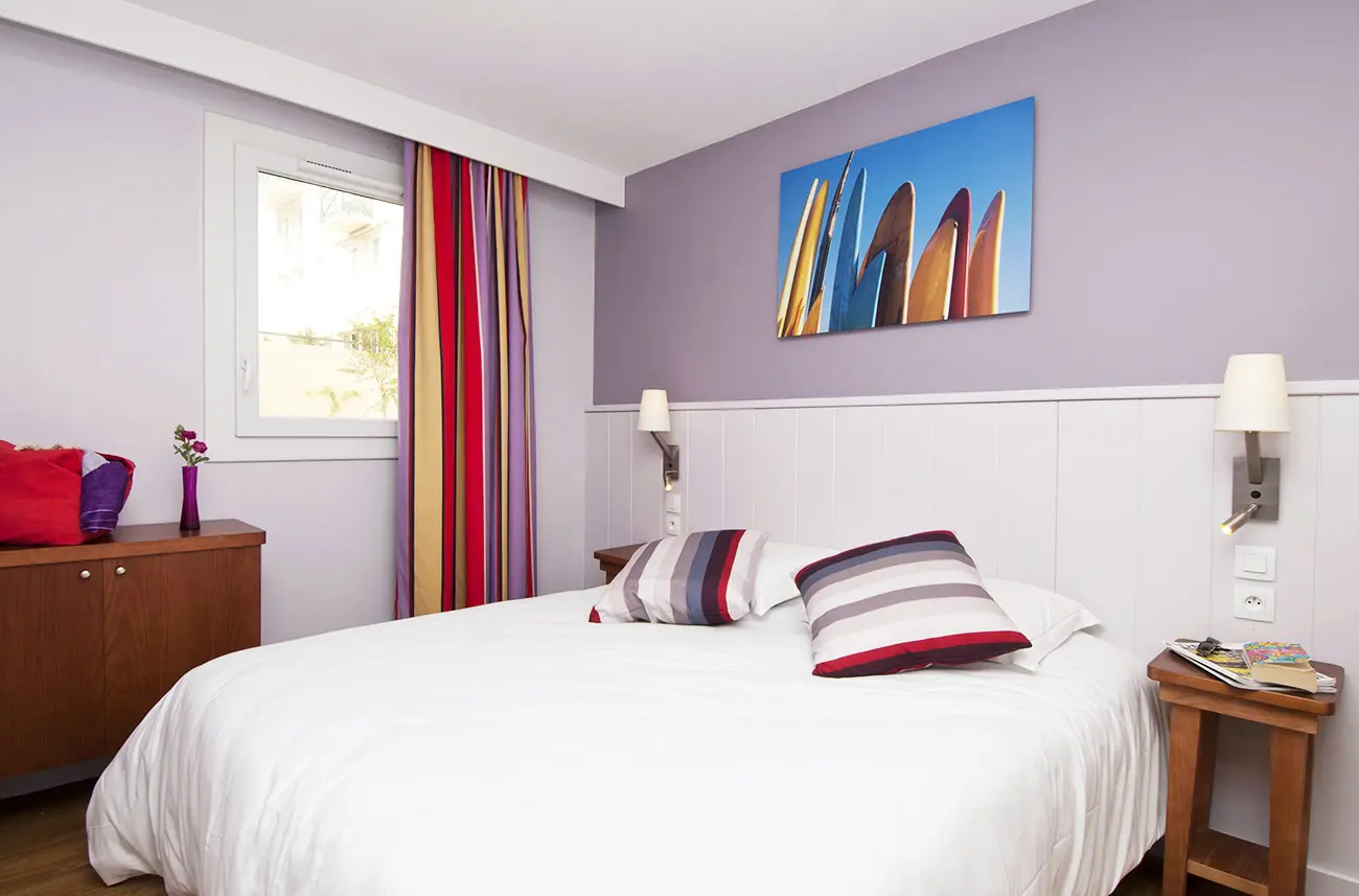 Chambre dans un appartement en location en résidence premium Haguna Biarritz