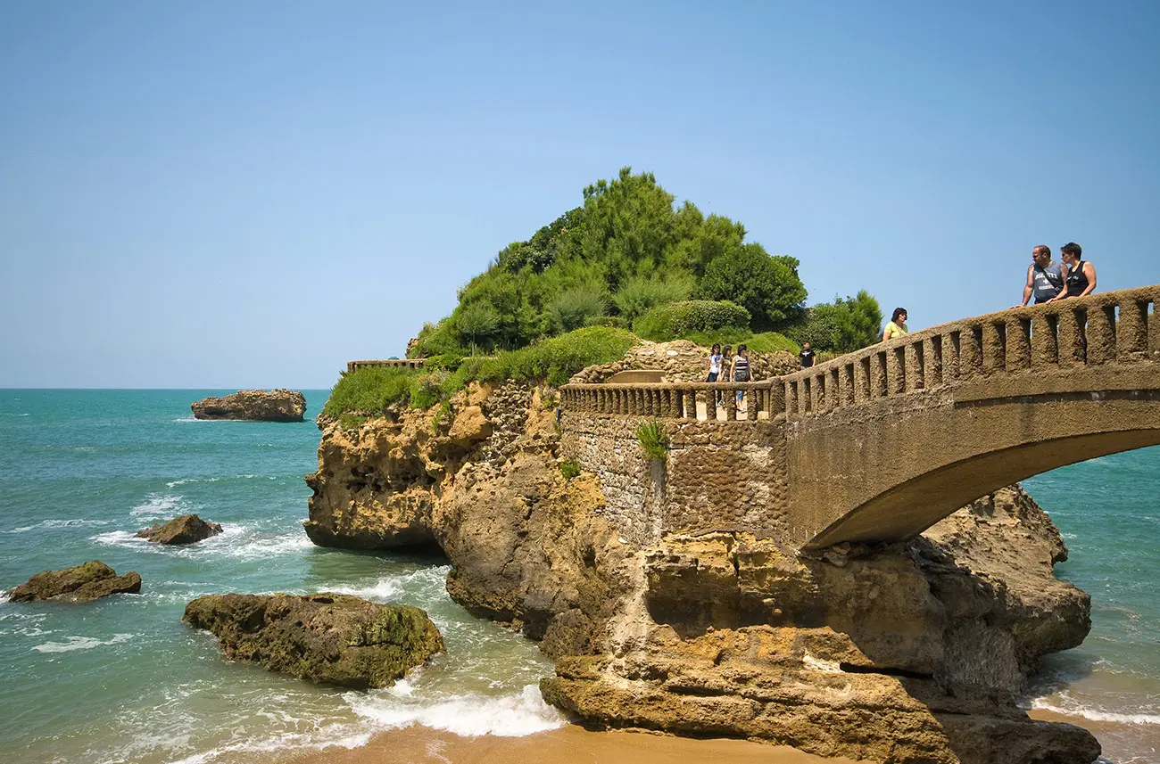 Le Rocher de la Vierge à Biarritz