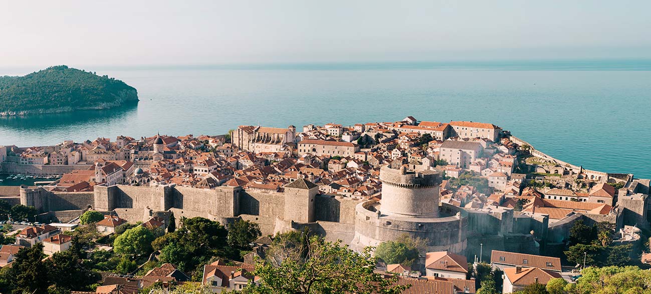 Ville de Dubrovnik en Croatie