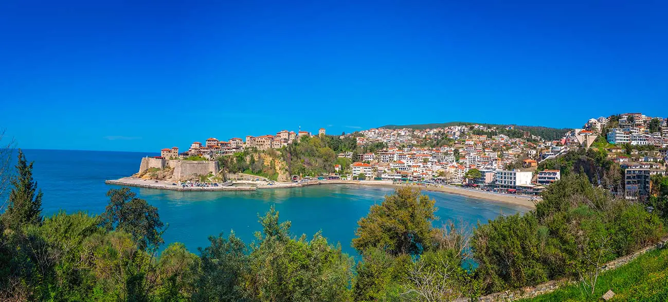 Ville d'Ulcinj au Monténégro