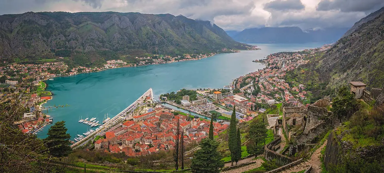 Ville d'Ulcinj au Monténégro