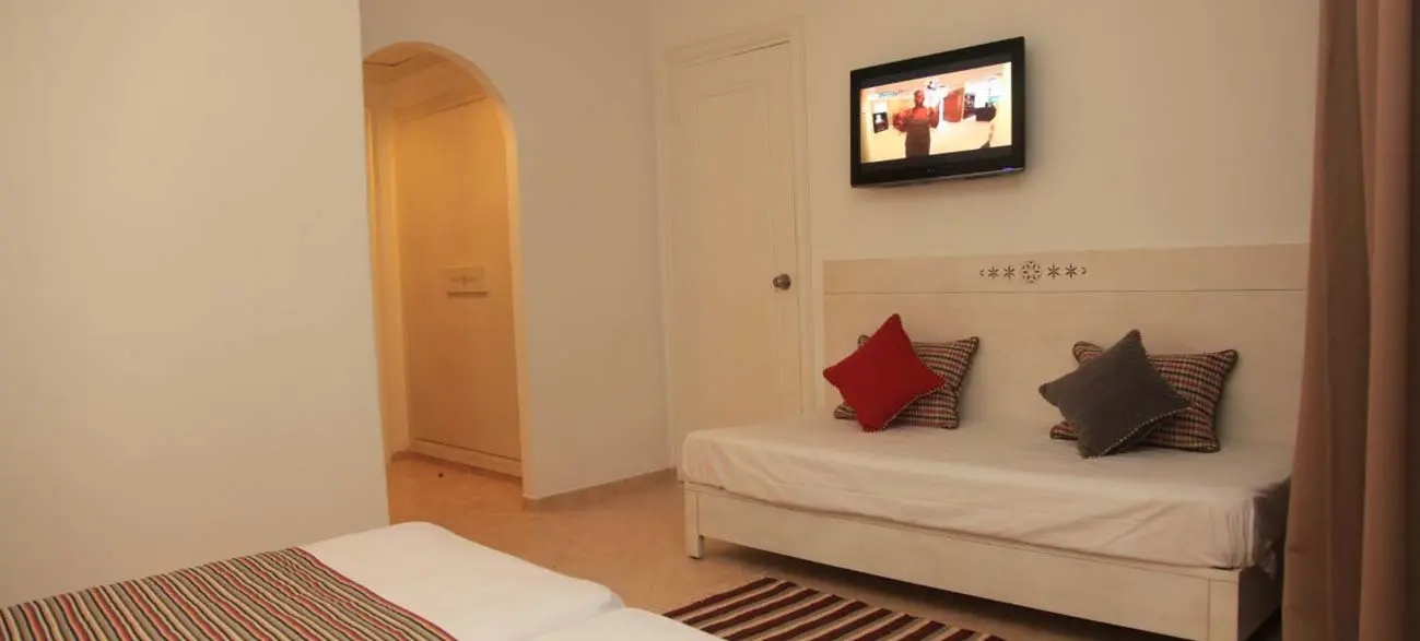 Chambre à l'Hôtel Menara à Hammamet en Tunisie