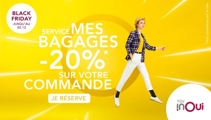 Livraison de bagages ?� domicile SNCF en promotion