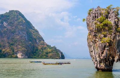 Pitons calcaires dans la Baie de Phang Nga - Croisière Thaïlande