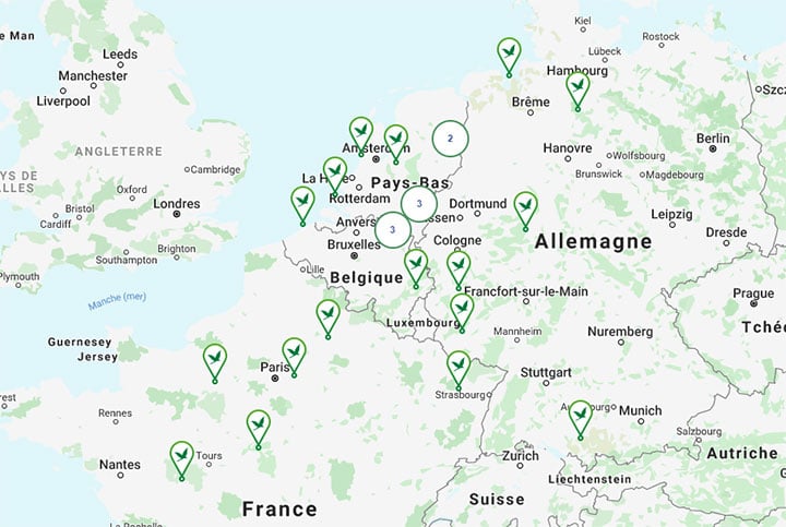 Center Parcs France Map