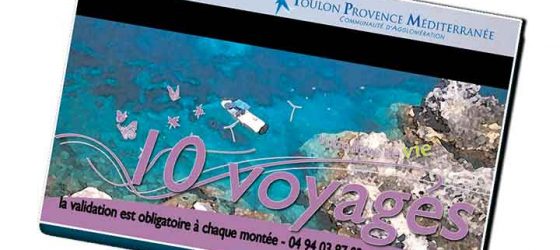 Carnet de 10 tickets Mistral Toulon