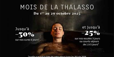 Offres spéciales Thalazur Mois de la Thalasso