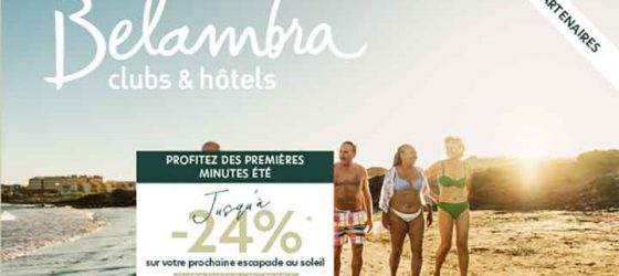 Promo Première minute printemps, été 2026 Belambra