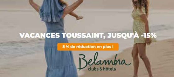 Promotion Belambra pour la Toussaint 2025