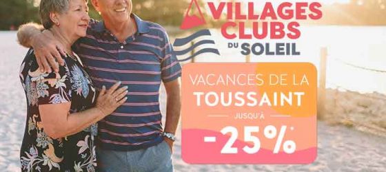 Promotion vacances de la Toussaint Villages Clubs du Soleil