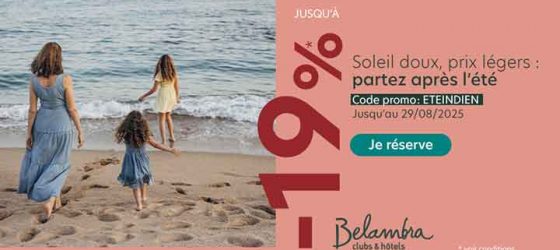 Promotion été indien Belambra
