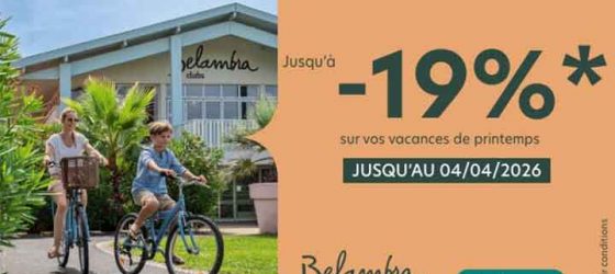 Promotion Belambra spéciale printemps 2026